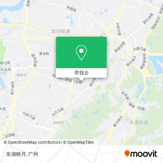 东湖映月地图