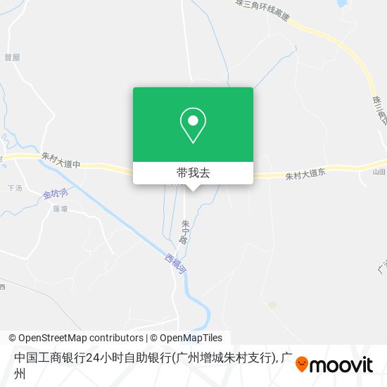中国工商银行24小时自助银行(广州增城朱村支行)地图