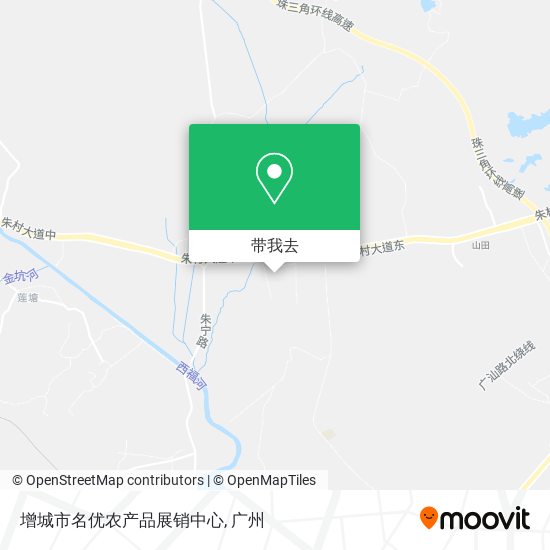 增城市名优农产品展销中心地图