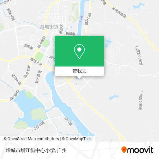 增城市增江街中心小学地图