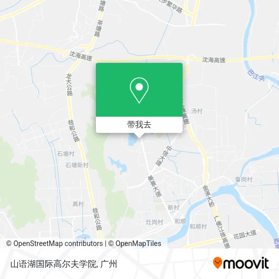 山语湖国际高尔夫学院地图