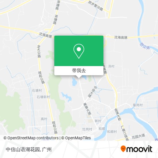 中信山语湖花园地图