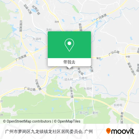广州市萝岗区九龙镇镇龙社区居民委员会地图