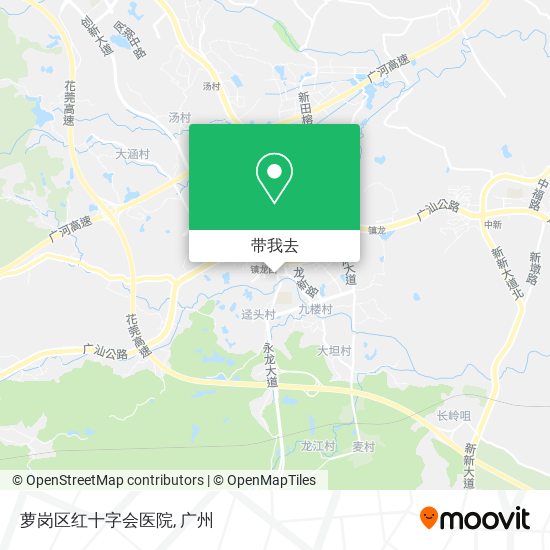 萝岗区红十字会医院地图
