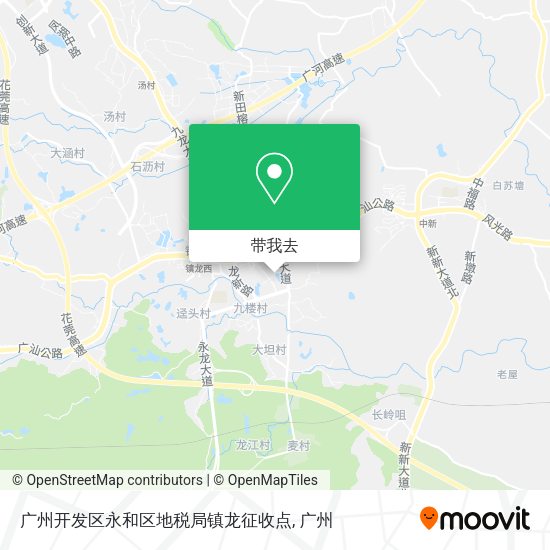 广州开发区永和区地税局镇龙征收点地图