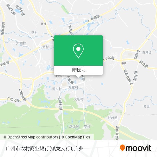 广州市农村商业银行(镇龙支行)地图