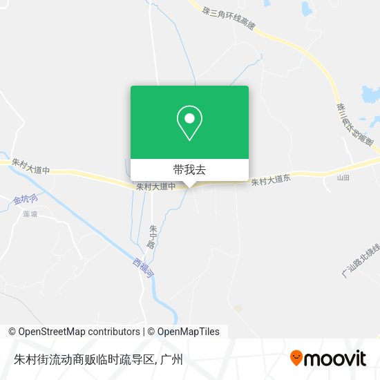 朱村街流动商贩临时疏导区地图