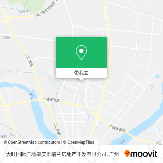 大旺国际广场肇庆市瑞兰房地产开发有限公司地图