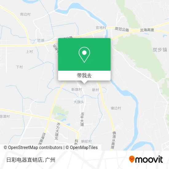 日彩电器直销店地图