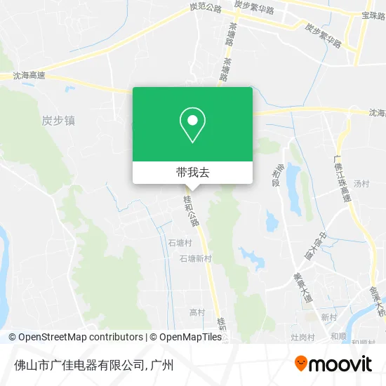 佛山市广佳电器有限公司地图