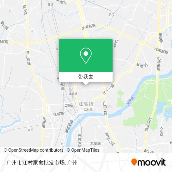 广州市江村家禽批发市场地图