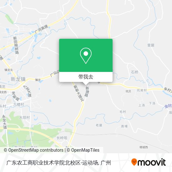 广东农工商职业技术学院北校区-运动场地图