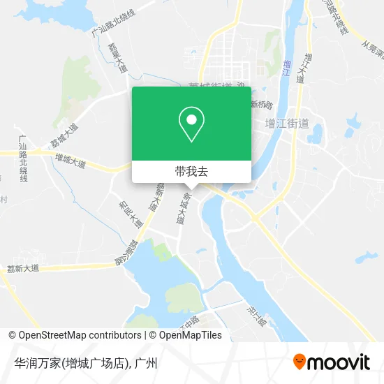 华润万家(增城广场店)地图
