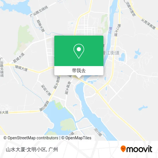 山水大厦-文明小区地图