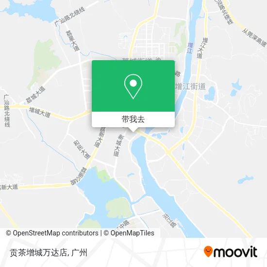 贡茶增城万达店地图