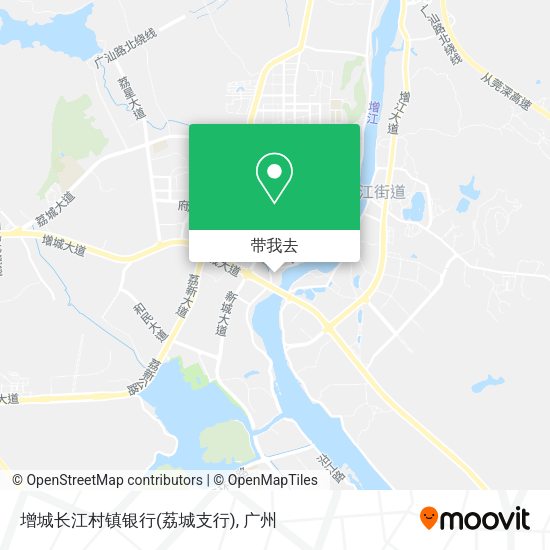 增城长江村镇银行(荔城支行)地图