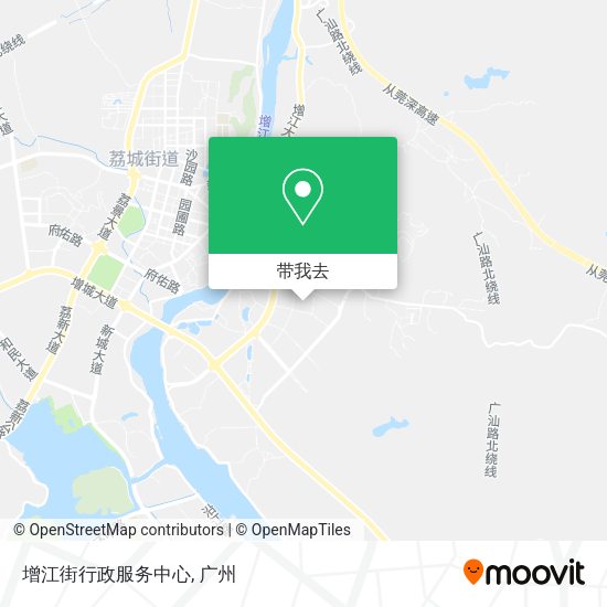 增江街行政服务中心地图