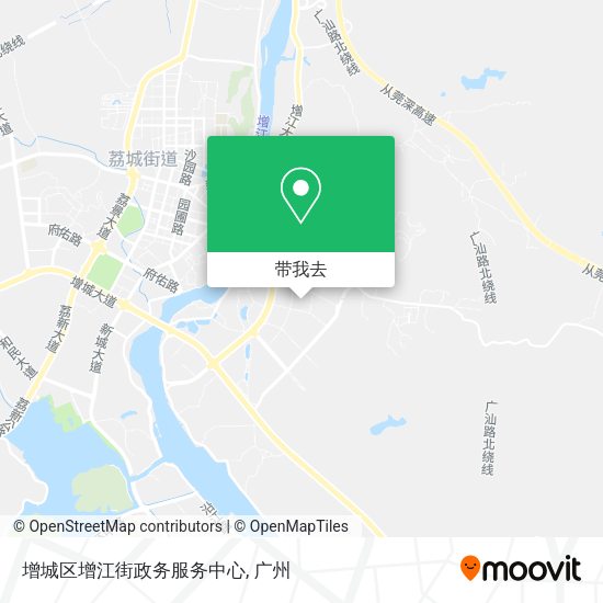 增城区增江街政务服务中心地图