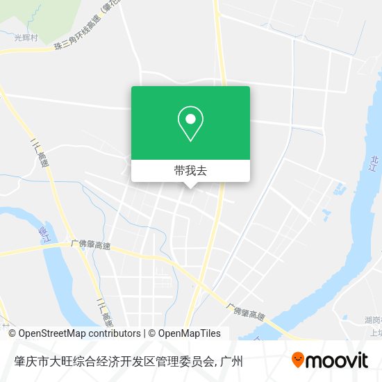 肇庆市大旺综合经济开发区管理委员会地图