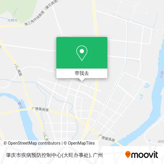 肇庆市疾病预防控制中心(大旺办事处)地图