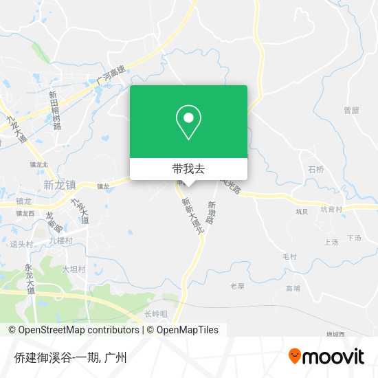 侨建御溪谷-一期地图