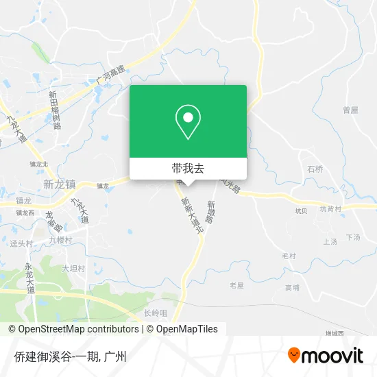 侨建御溪谷-一期地图
