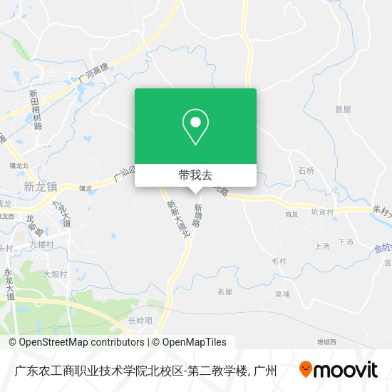 广东农工商职业技术学院北校区-第二教学楼地图