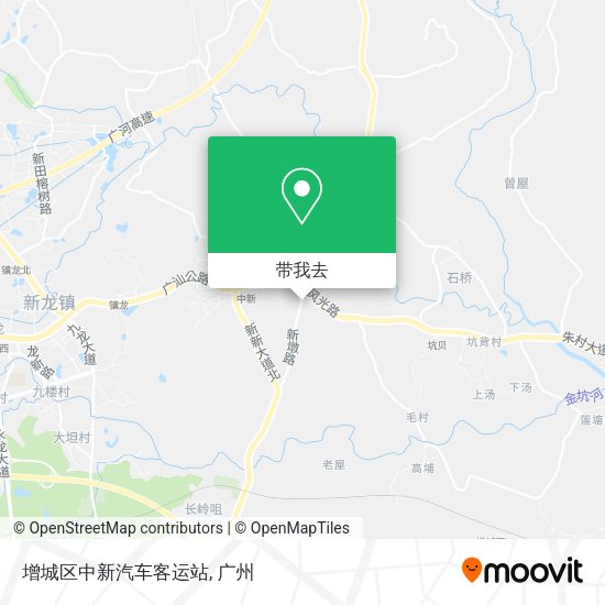 增城区中新汽车客运站地图