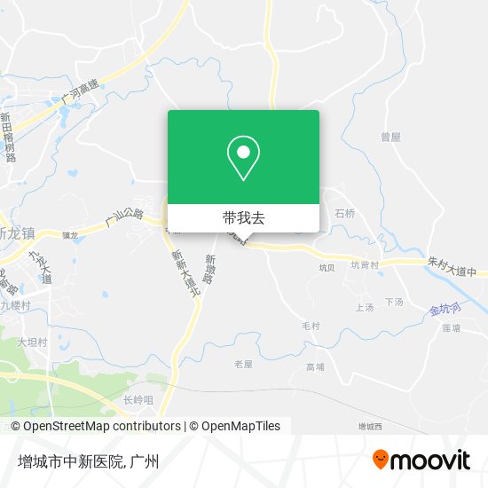 增城市中新医院地图