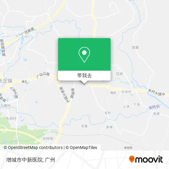 增城市中新医院地图
