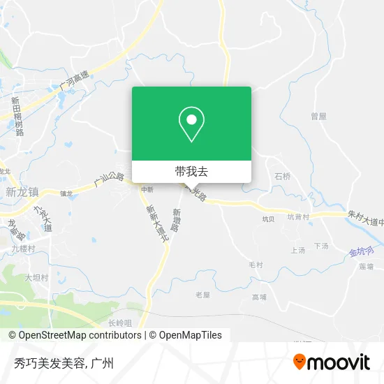 秀巧美发美容地图
