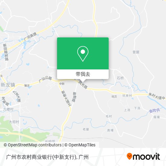 广州市农村商业银行(中新支行)地图