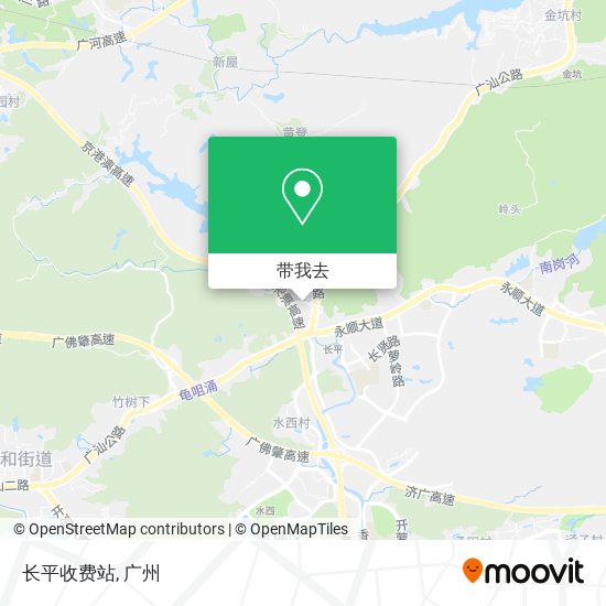 长平收费站地图