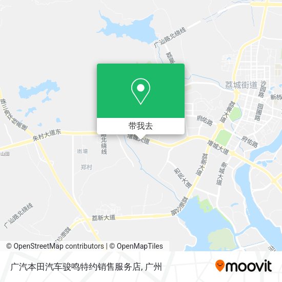 广汽本田汽车骏鸣特约销售服务店地图