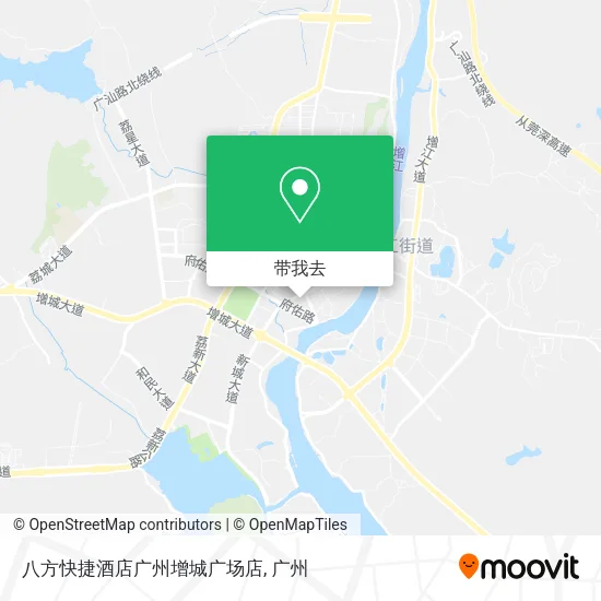 八方快捷酒店广州增城广场店地图