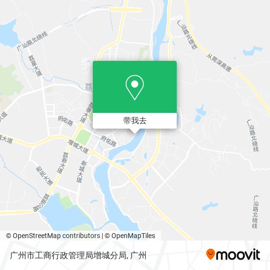 广州市工商行政管理局增城分局地图