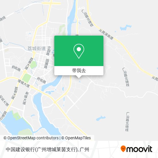 中国建设银行(广州增城莱茵支行)地图