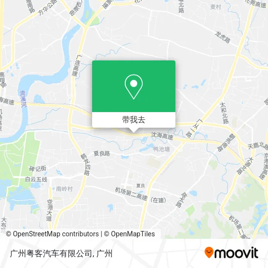 广州粤客汽车有限公司地图