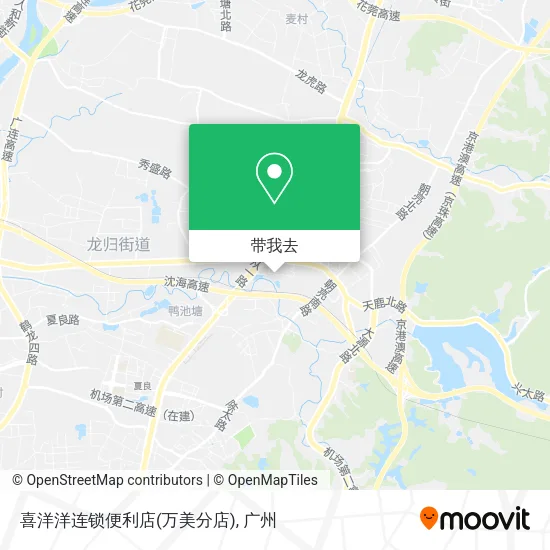 喜洋洋连锁便利店(万美分店)地图