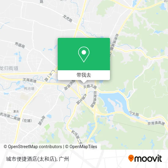 城市便捷酒店(太和店)地图