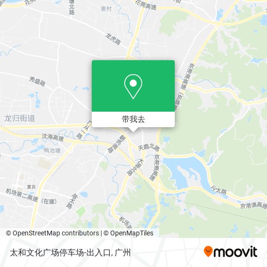 太和文化广场停车场-出入口地图