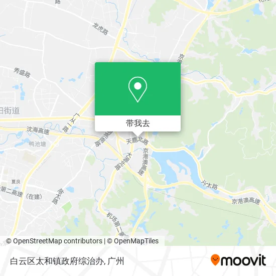 白云区太和镇政府综治办地图