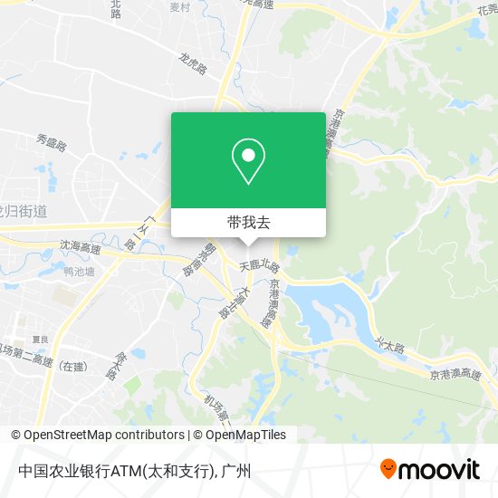 中国农业银行ATM(太和支行)地图