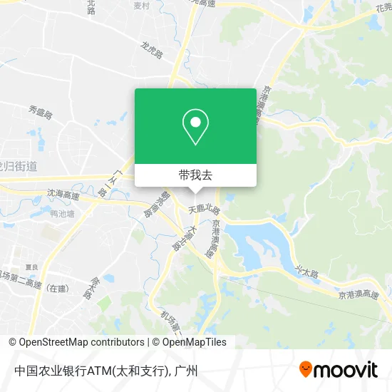 中国农业银行ATM(太和支行)地图