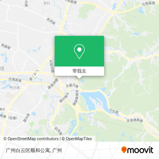 广州白云区顺和公寓地图