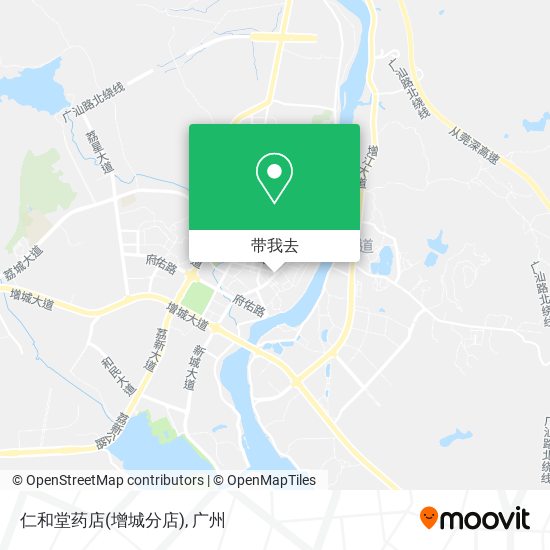 仁和堂药店(增城分店)地图