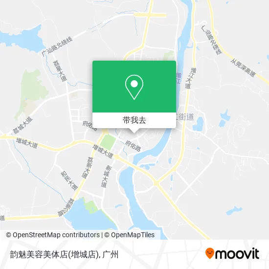 韵魅美容美体店(增城店)地图