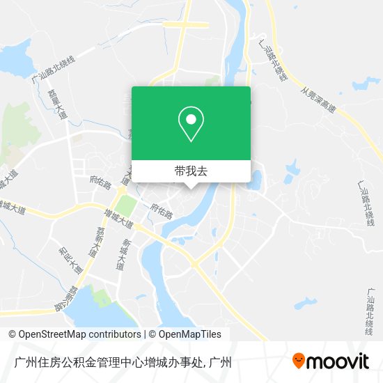 广州住房公积金管理中心增城办事处地图