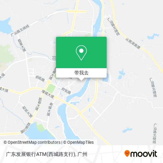 广东发展银行ATM(西城路支行)地图