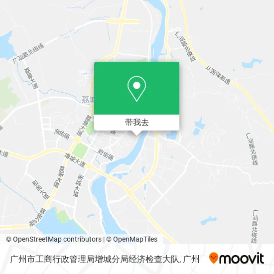 广州市工商行政管理局增城分局经济检查大队地图